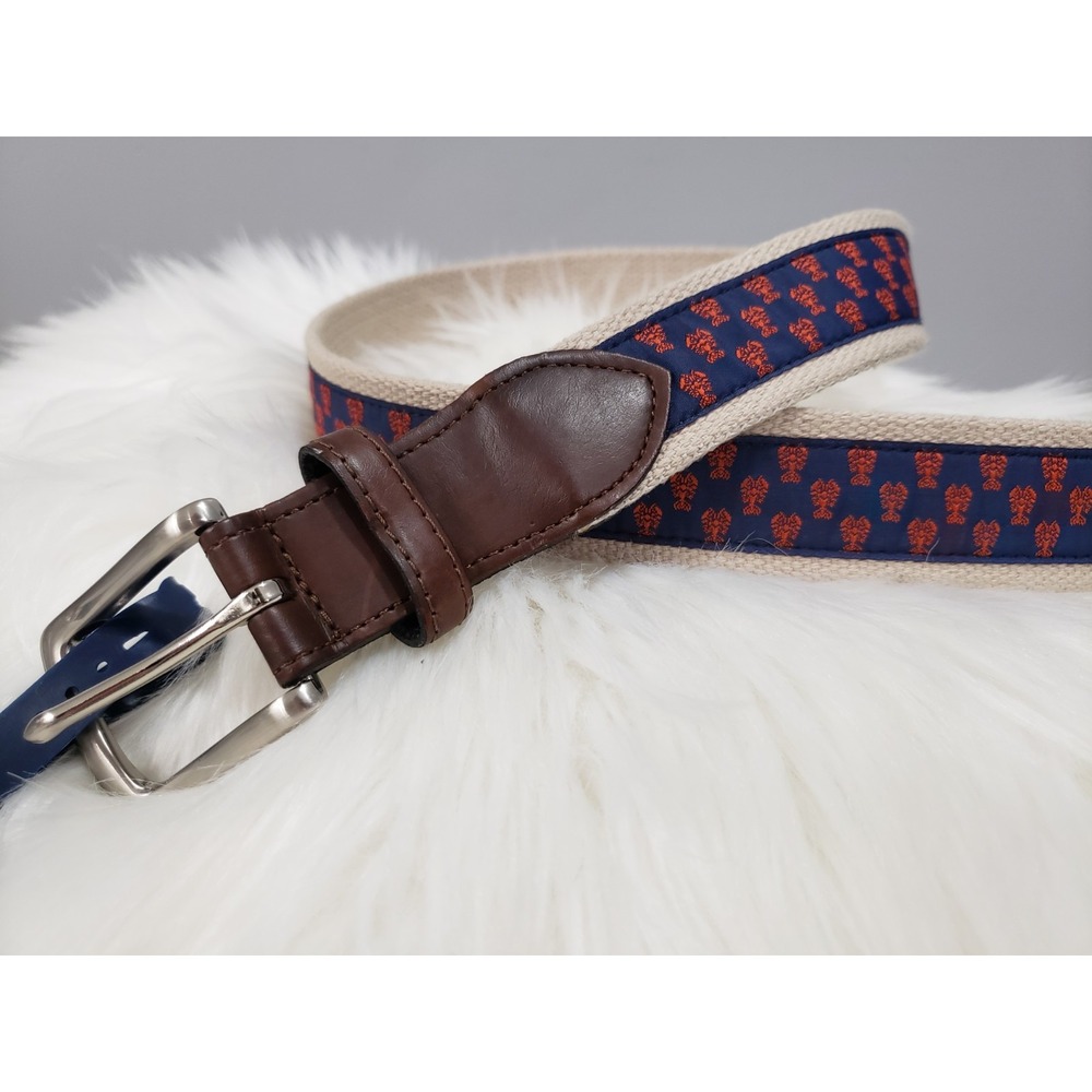 NEW Lobster Men's Canvas Belt Size 36 fisherman‎ preppy nautical gorpcore Maine